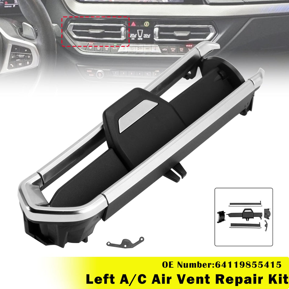 BMW F40 F44 G20 G26 G01 G29用 左エアコン エアベント修理キット 64119855415