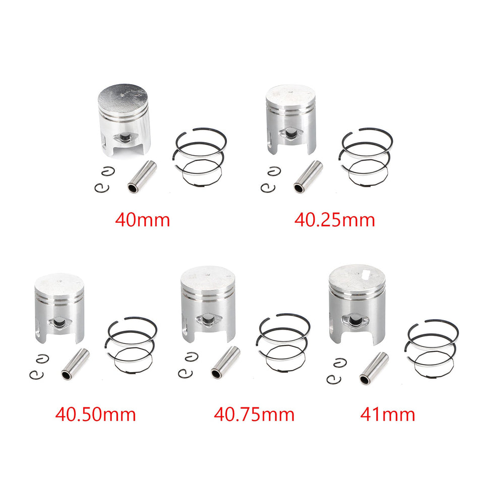 ピストンリングピンクリップキット Can-Am Mini Ds Quest 50 2002-2006 STD(40mm)0.25MM(40.25mm)0.50MM(40.50mm)0.75MM(40.75mm)1.00MM(41mm)ボアサイズ汎用