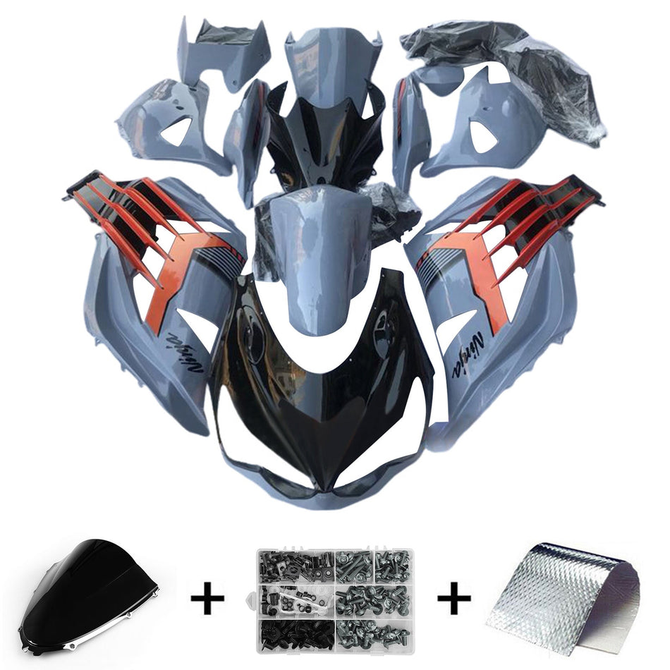 2012-2022 カワサキ ZX14R ZZR1400 インジェクションフェアリングキット ボディワーク