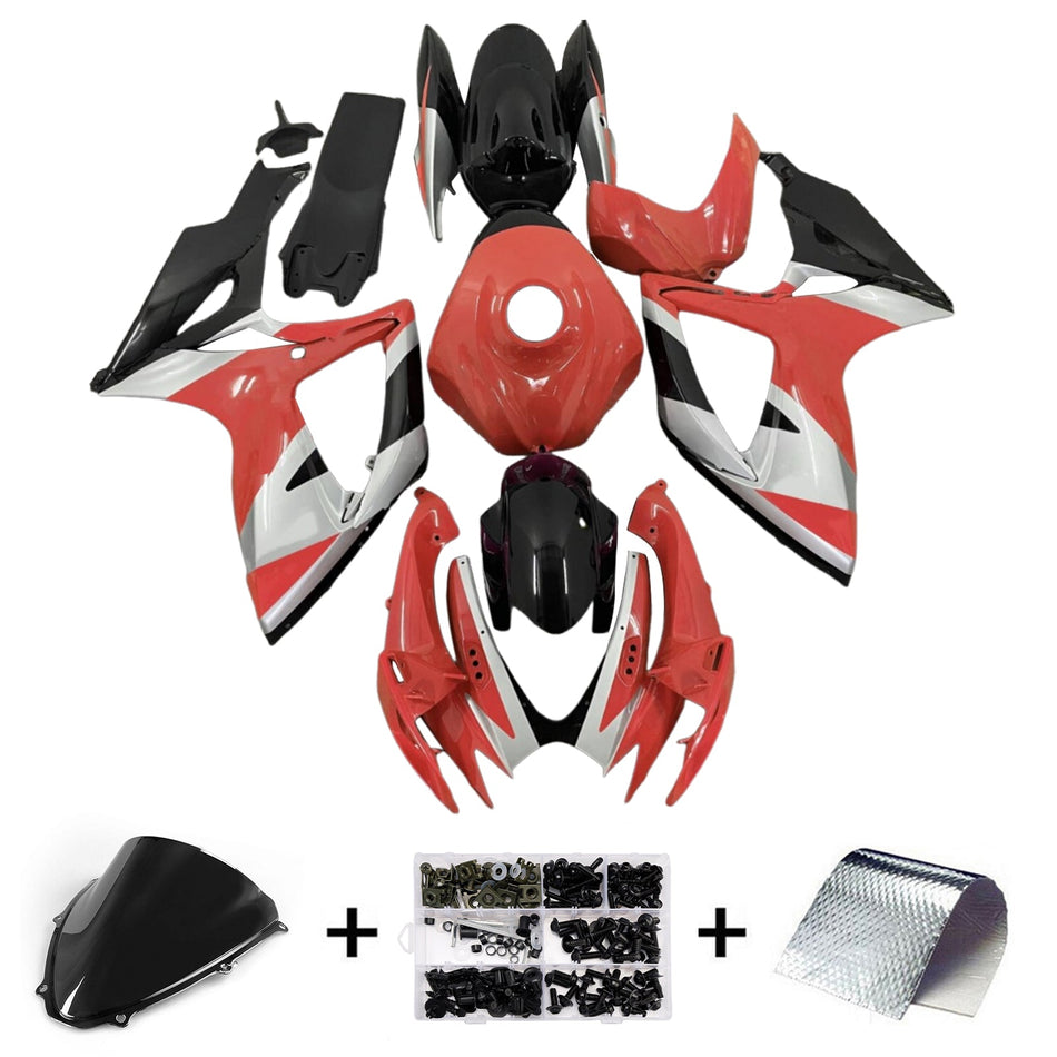 スズキ GSXR 600/750 2006-2007 K6 用 インジェクションフェアリングキット ボディワーク プラスチック ABS