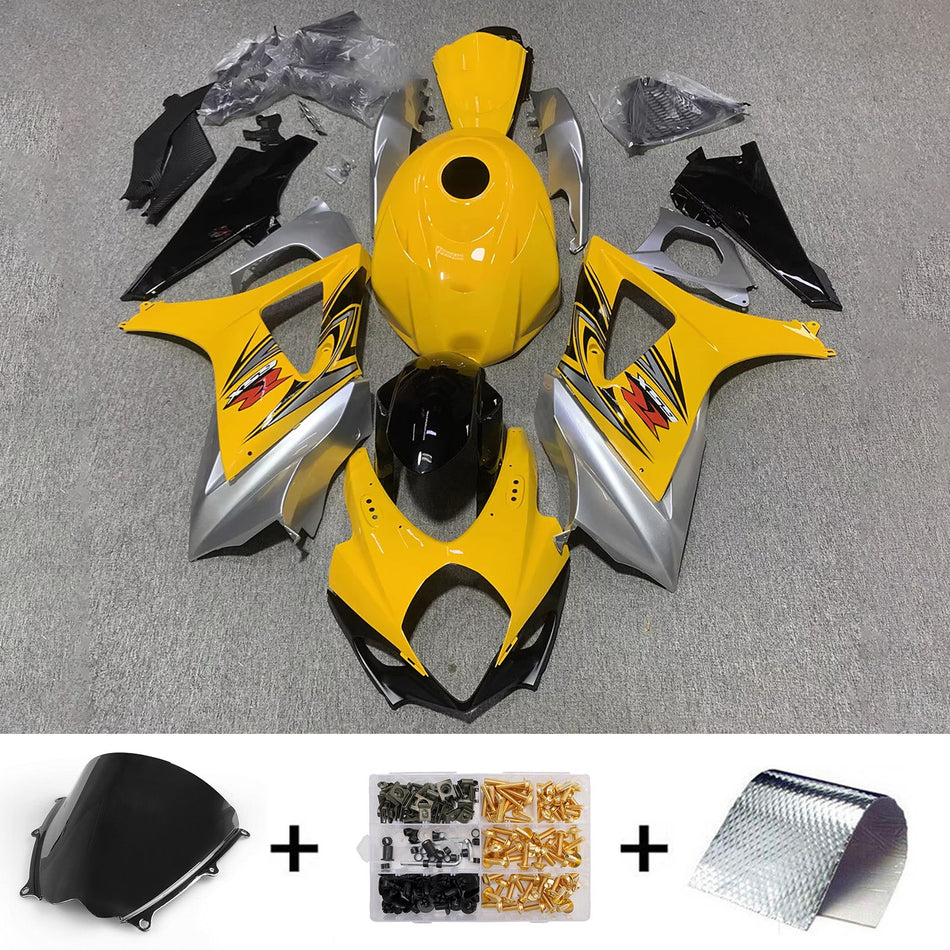スズキ GSXR1000 2007-2008 K7用 インジェクションフェアリングキット ボディワーク プラスチック ABS