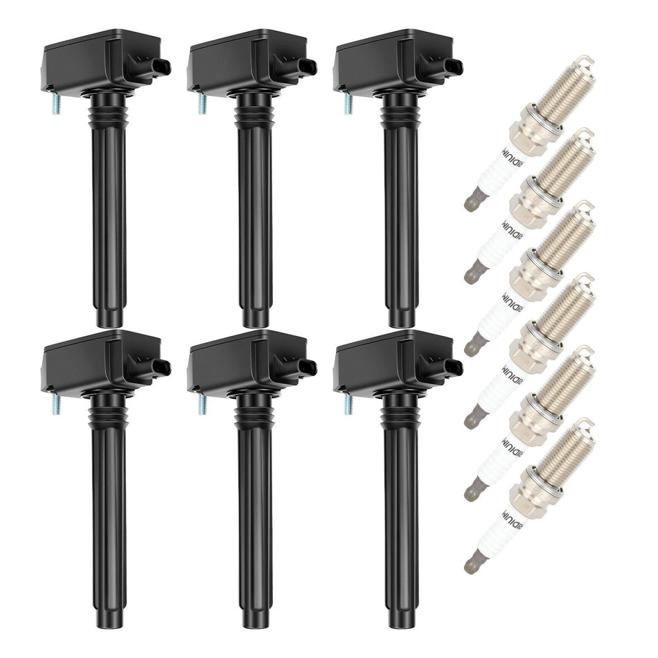 2016-2021 ダッジ デュランゴ 3.6L 6個 イグニッションコイル+スパークプラグ UF807 0221504038 68223569AB
