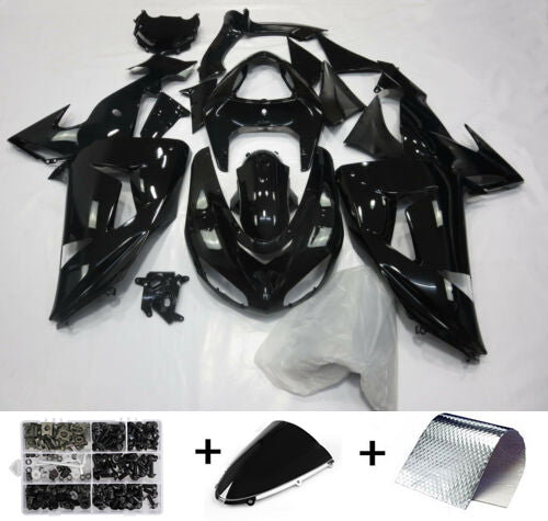 2006-2007 カワサキ Zx10R フェアリング イエロー ブラック インジェクション プラスチック キット