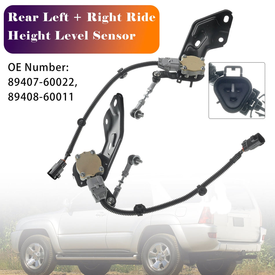 89407-60022 レクサス GX470 2003-2009 スポーツユーティリティ V8 4.7L ガソリン 2個 ライドハイトレベルセンサー リア