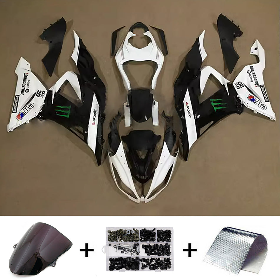 インジェクションフェアリングキット ボディワーク プラスチック ABS カワサキ ZX6R 636 2013-2018 に適合