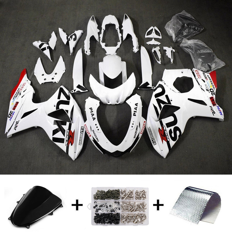 スズキ GSXR1000 2009-2016 K9用 インジェクションフェアリングキット ボディワーク プラスチック ABS