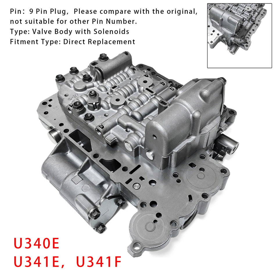 U340E U341E U341E バルブボディ トヨタ ヤリス カローラ サイオン リッター 9ピン