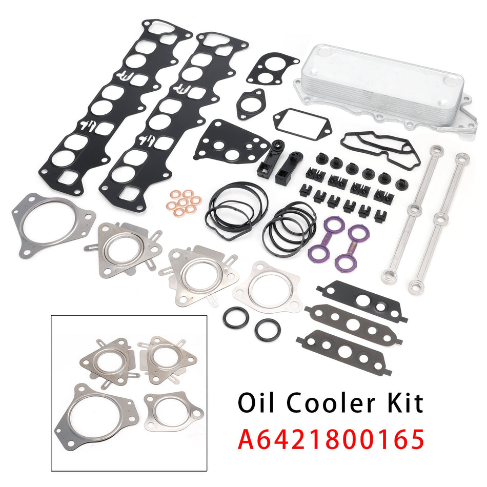 メルセデス・ベンツ OM642 V6 Eクラス W211用オイルクーラー接続ロッドガスケット A6421800165