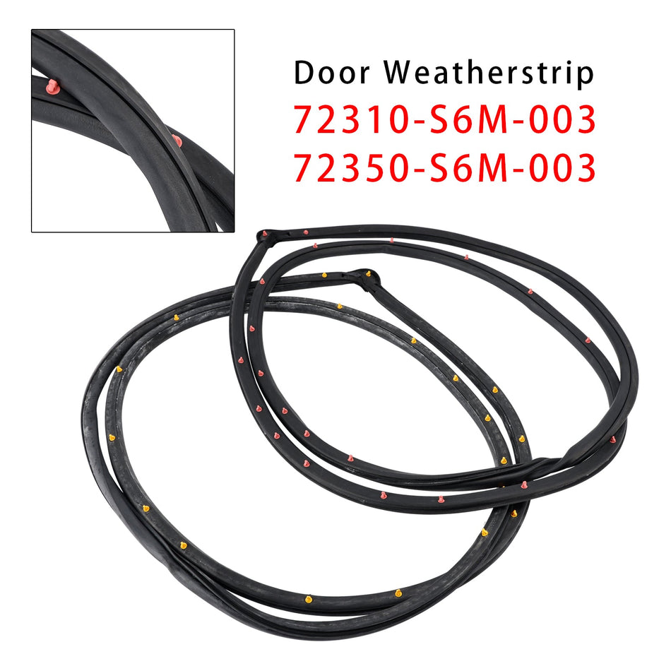 フロントドア ウェザーストリップ RH &amp; LH 2個入り ホンダ インテグラ アキュラ RSX DC5 2002-2006用