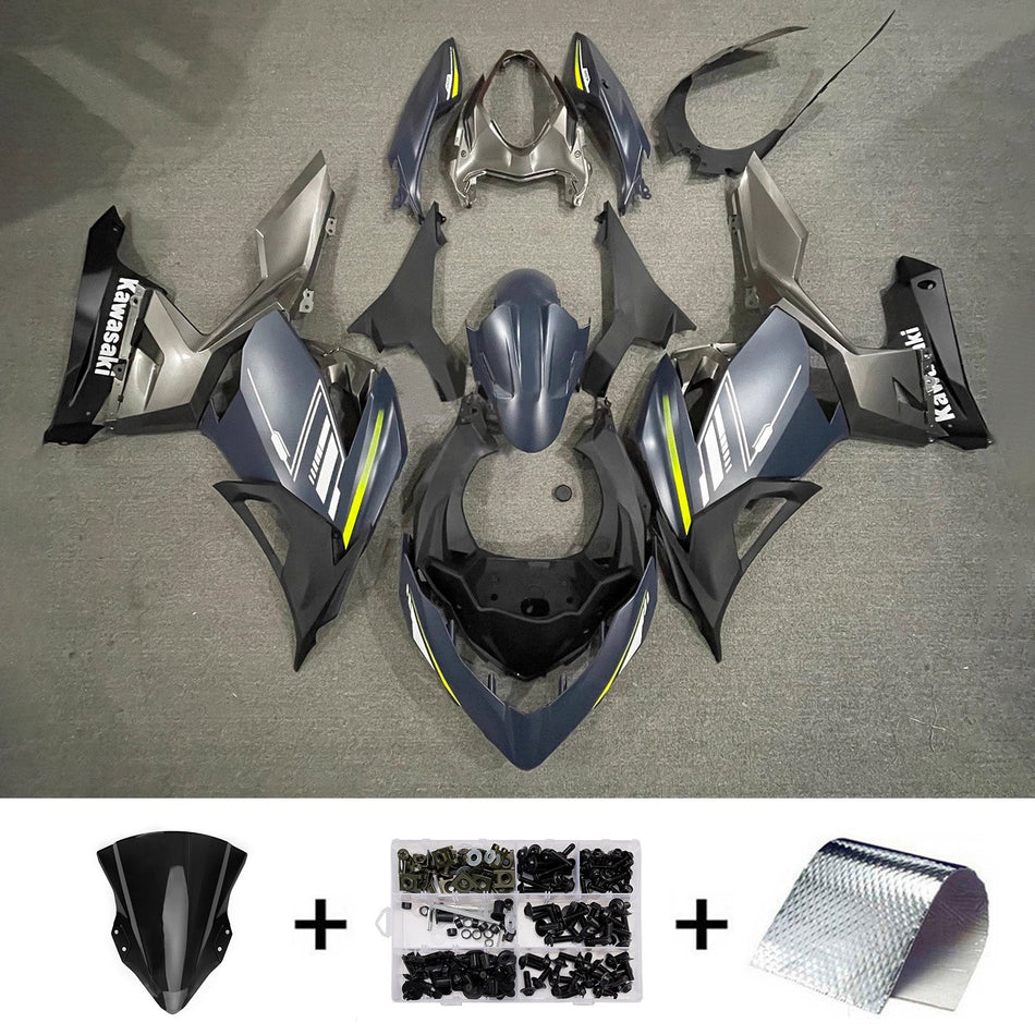 インジェクションフェアリングキット ボディワーク プラスチック ABS カワサキ EX400 Ninja400 2018-2024 に適合