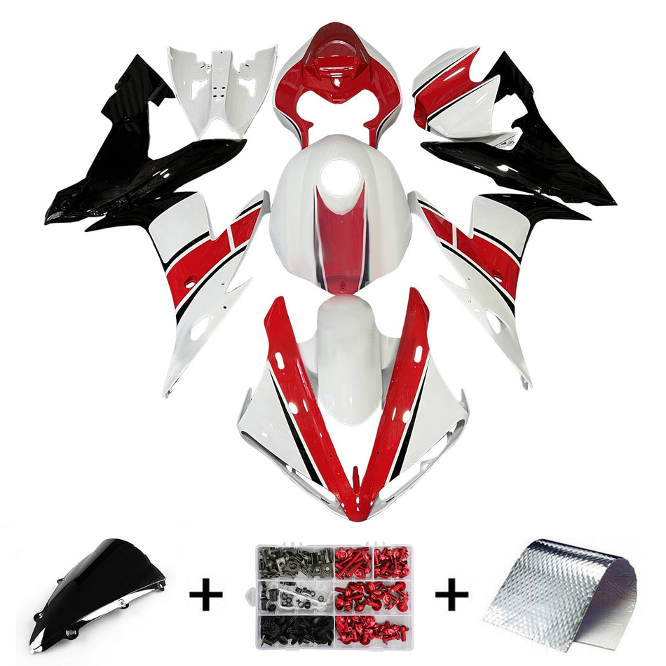 インジェクションフェアリングキット ボディワーク プラスチック ABS ヤマハ YZFR1 YZF-R1 2004-2006用
