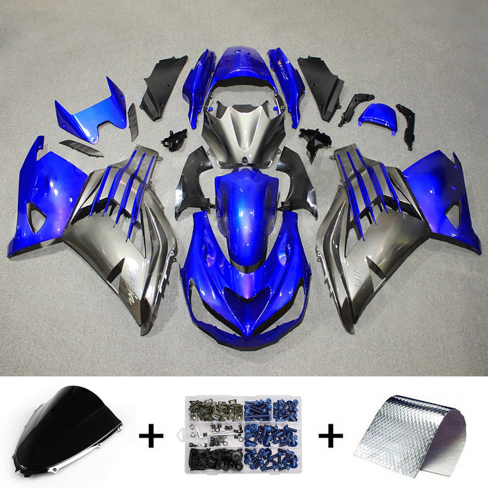 インジェクションフェアリングキット ボディワーク Kawasaki ZX14R ZZR1400 2012-2025 に適合