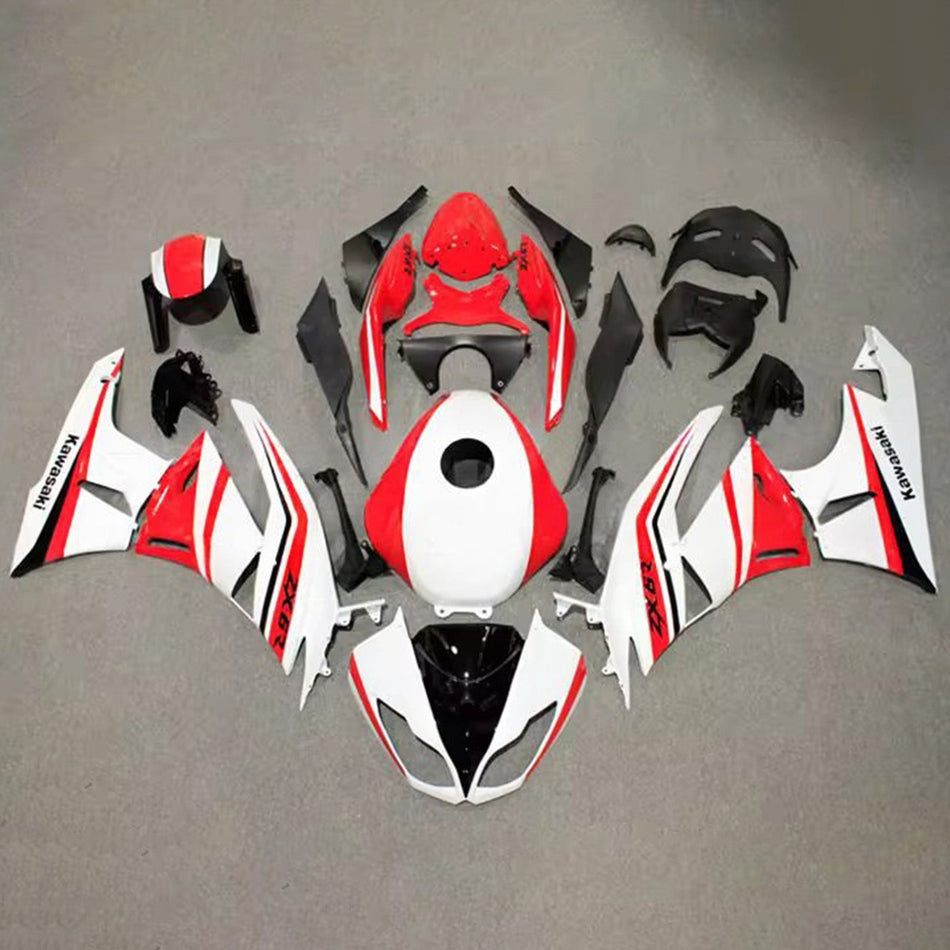 インジェクションフェアリングキット ボディワーク プラスチック ABS カワサキ ZX6R 636 2009-2012 に適合