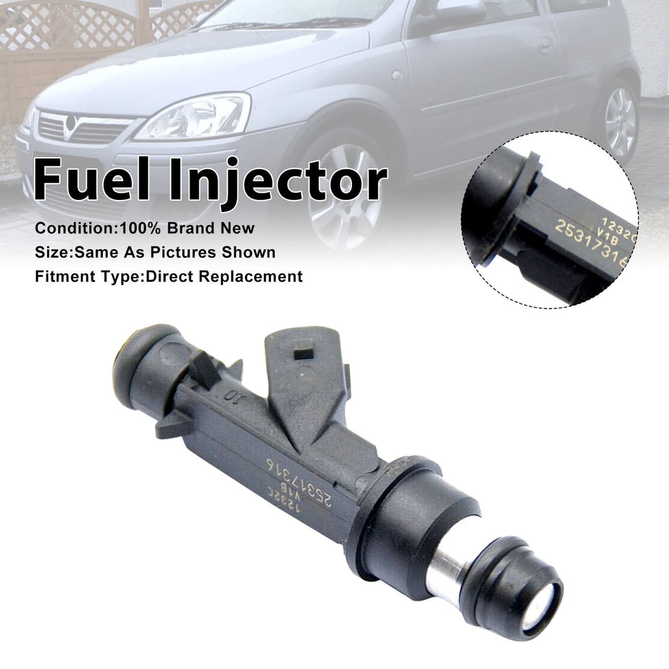 Vauxhall Corsa C 01-06、Meriva A 2003-2009 用燃料インジェクター 1個 25317316