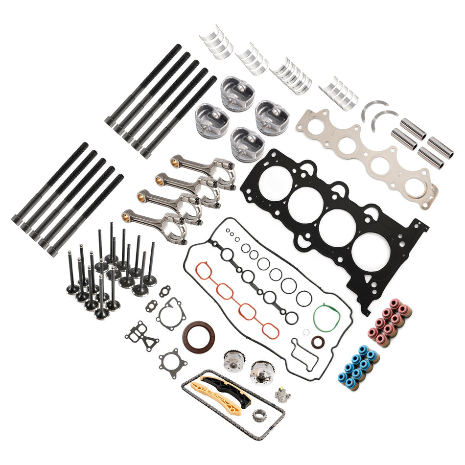 2015–2016 ヒュンダイ i30 (GD) G4FJ 1.6T エンジン ピストン ガスケット バルブ ベアリング タイミング キット ロッド付き 20910-2BU06