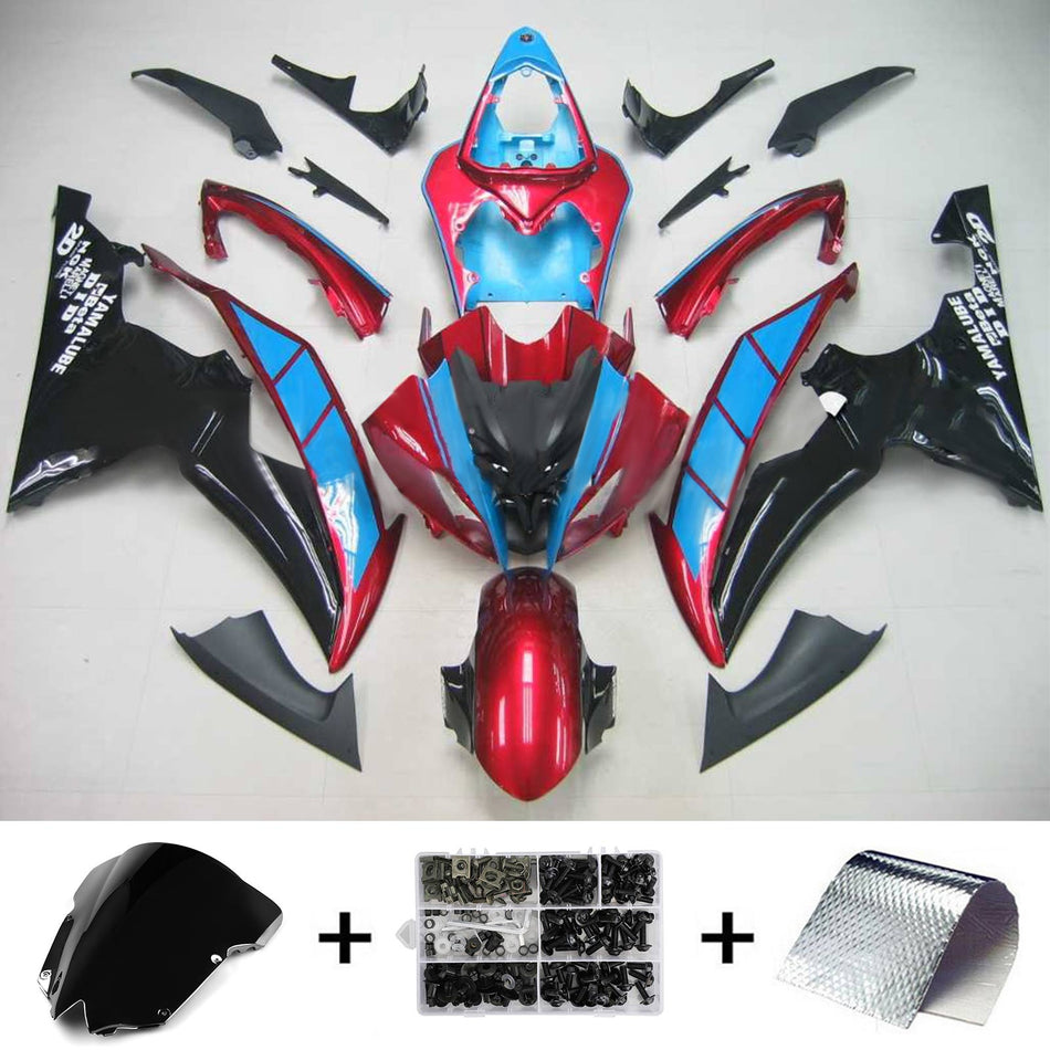 2008-2016 ヤマハ YZF 600 R6 インジェクションフェアリングキット ボディワーク プラスチック ABS #124