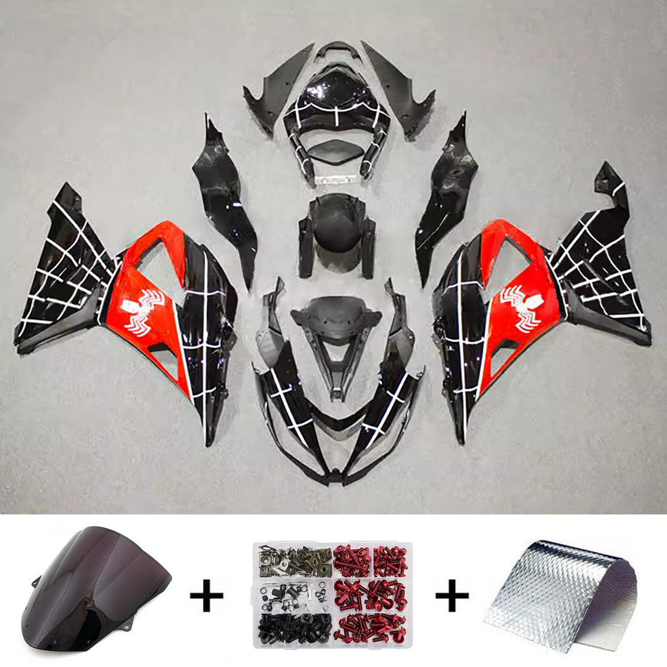 インジェクションフェアリングキット ボディワーク プラスチック ABS カワサキ ZX6R 636 2013-2018 に適合