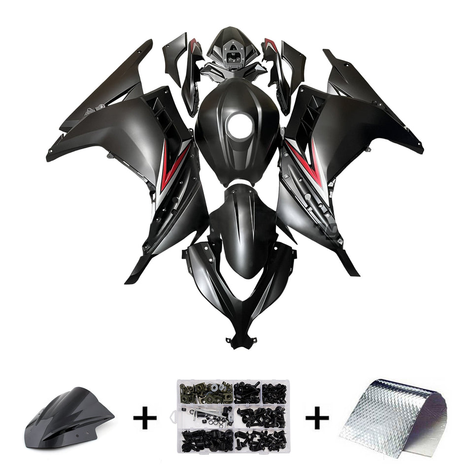 インジェクションフェアリングキット ボディワーク プラスチック ABS カワサキ EX300 Ninja300 2013-2024 に適合