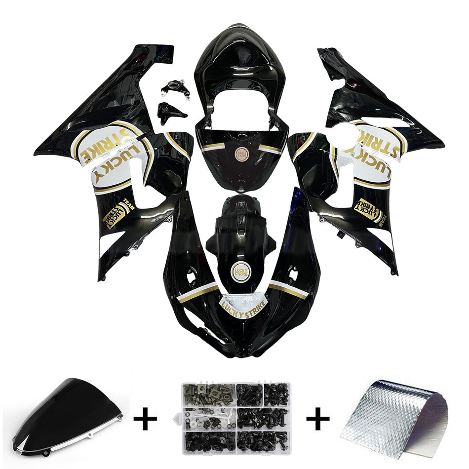 インジェクションフェアリングキット ボディワーク プラスチック ABS カワサキ ZX6R 636 2005-2006 に適合