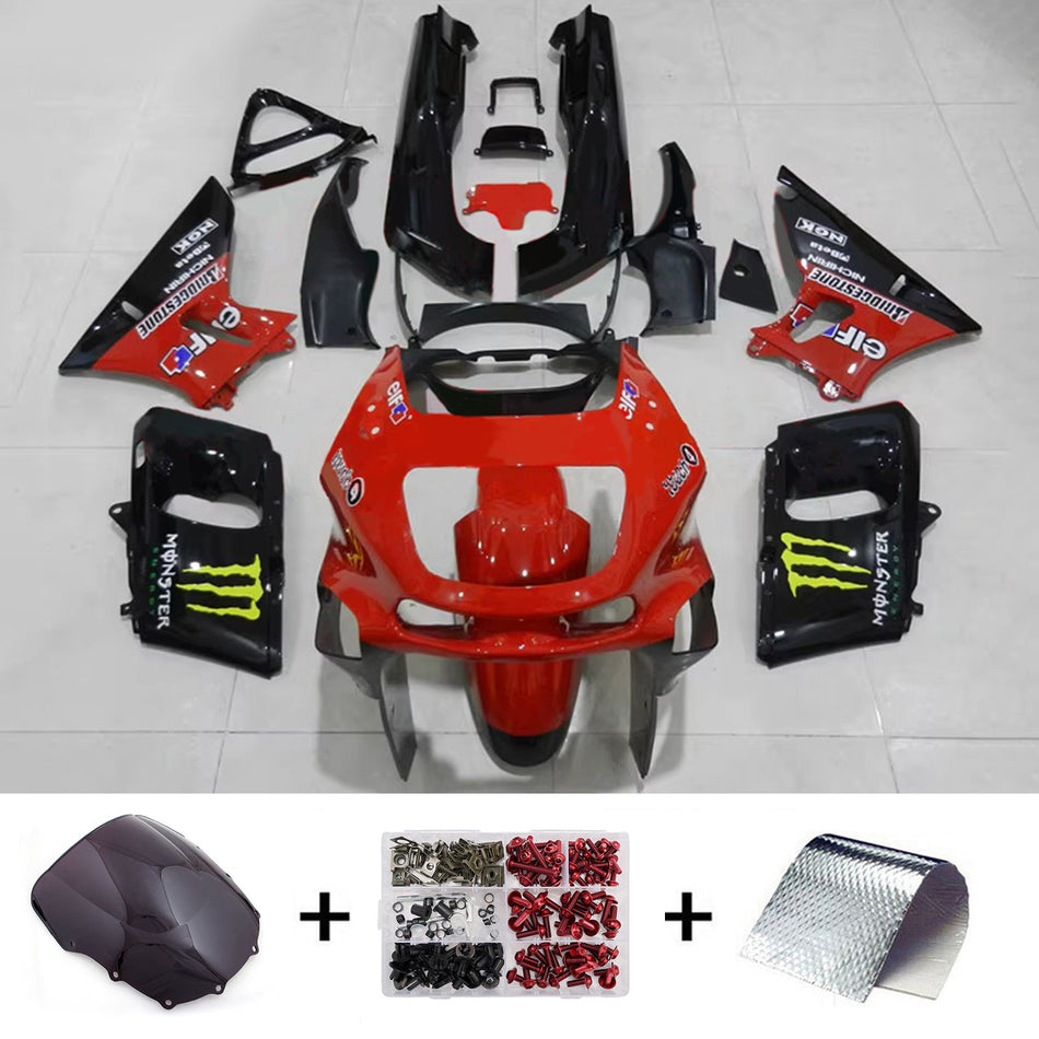 インジェクションフェアリングキット ボディワーク プラスチック ABS カワサキ ZZR400 1993-2007 ZZR600 1998-2003 に適合