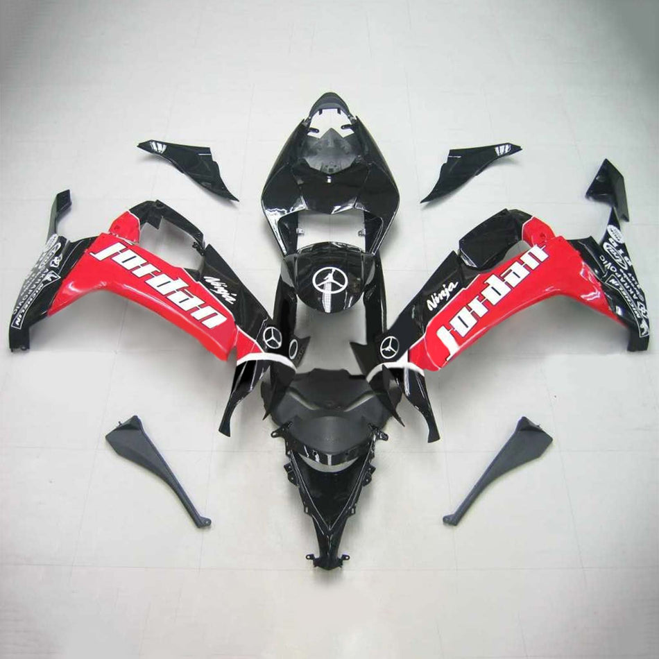 2008-2010 カワサキ ZX10R Amotopart インジェクションフェアリングキット ボディワーク プラスチック ABS #108