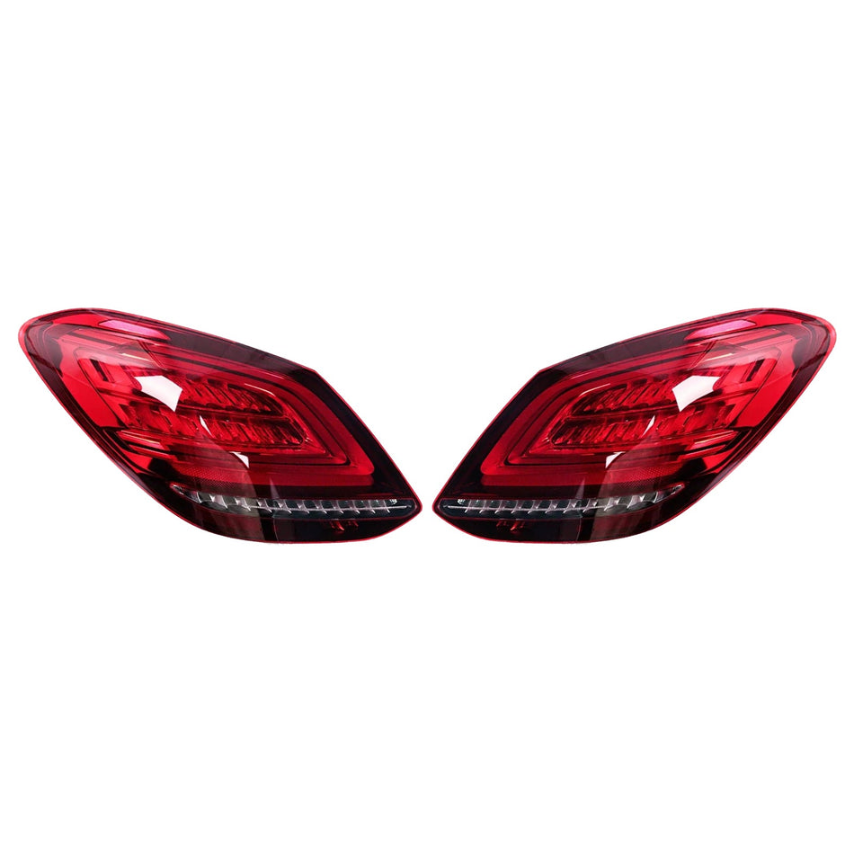 2019-2021 メルセデスベンツ W205 フェイスリフト C63 AMG S ベース 左+右 LED リアテールライト ブレーキランプ 059067103 2059067203