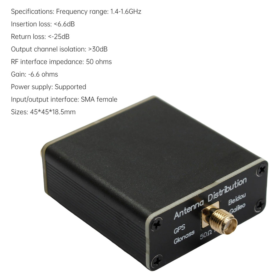 GPS GLONASS 1対4ナビゲーション信号アンテナアンテナスプリッター電力スプリッター