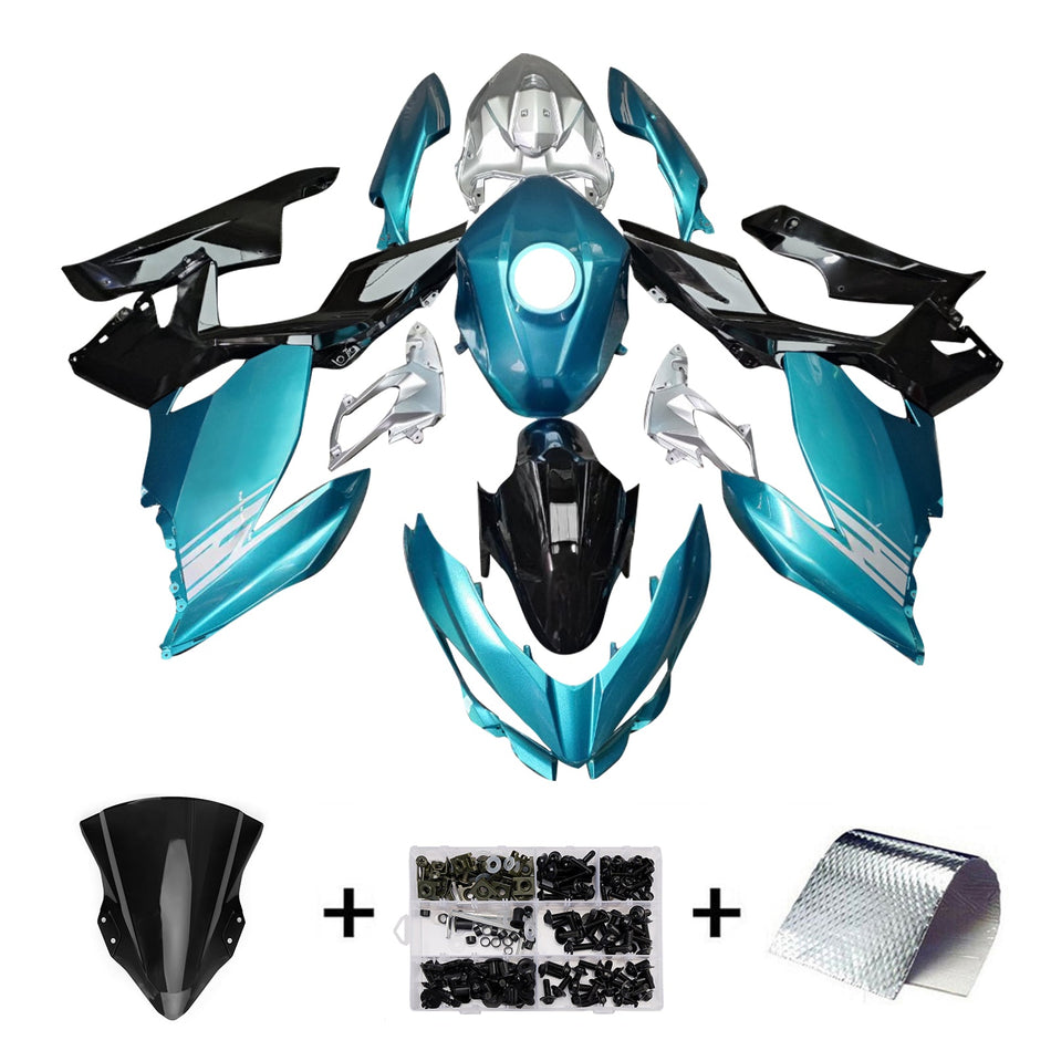 インジェクションフェアリングキット ボディワーク プラスチック ABS カワサキ EX400 Ninja400 2018-2024 に適合