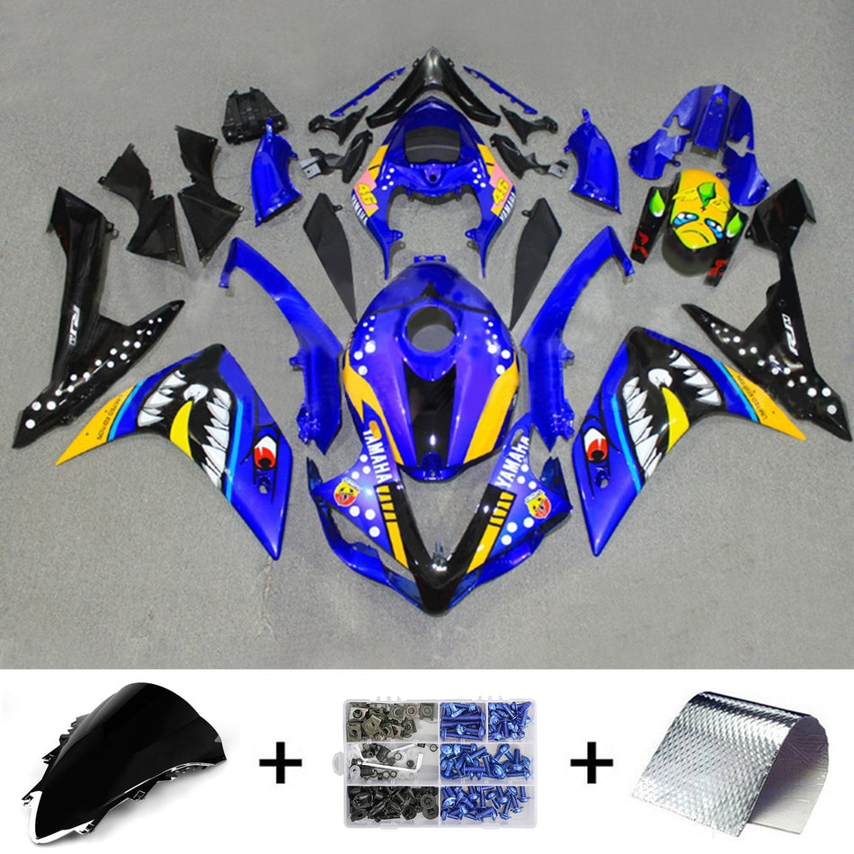 2007-2008 ヤマハ YZF 1000 R1 フェアリングキット ボディワーク プラスチック ABS