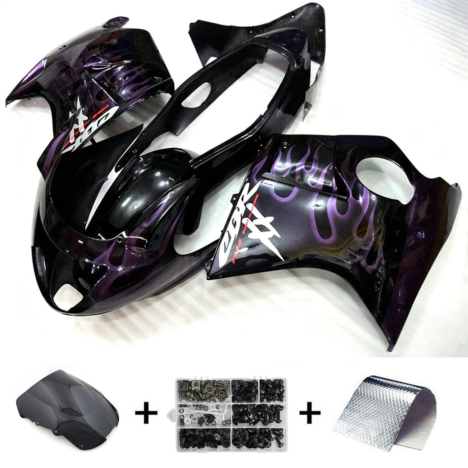 ホンダ CBR1100XX スーパーブラックバード 1996-2007 用 ABS樹脂製インジェクションフェアリングキット