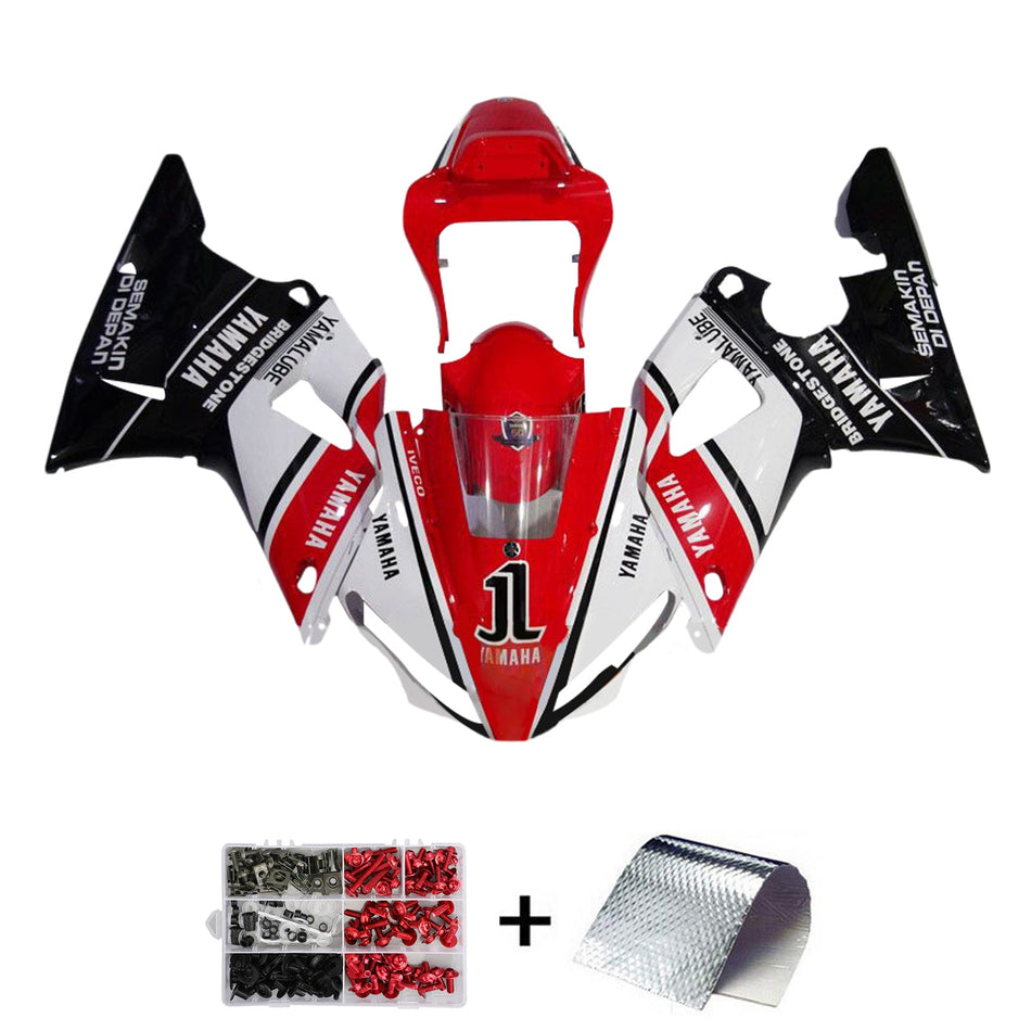 2000-2001 ヤマハ YZF 1000 R1 インジェクションフェアリングキット ボディワーク プラスチック ABS