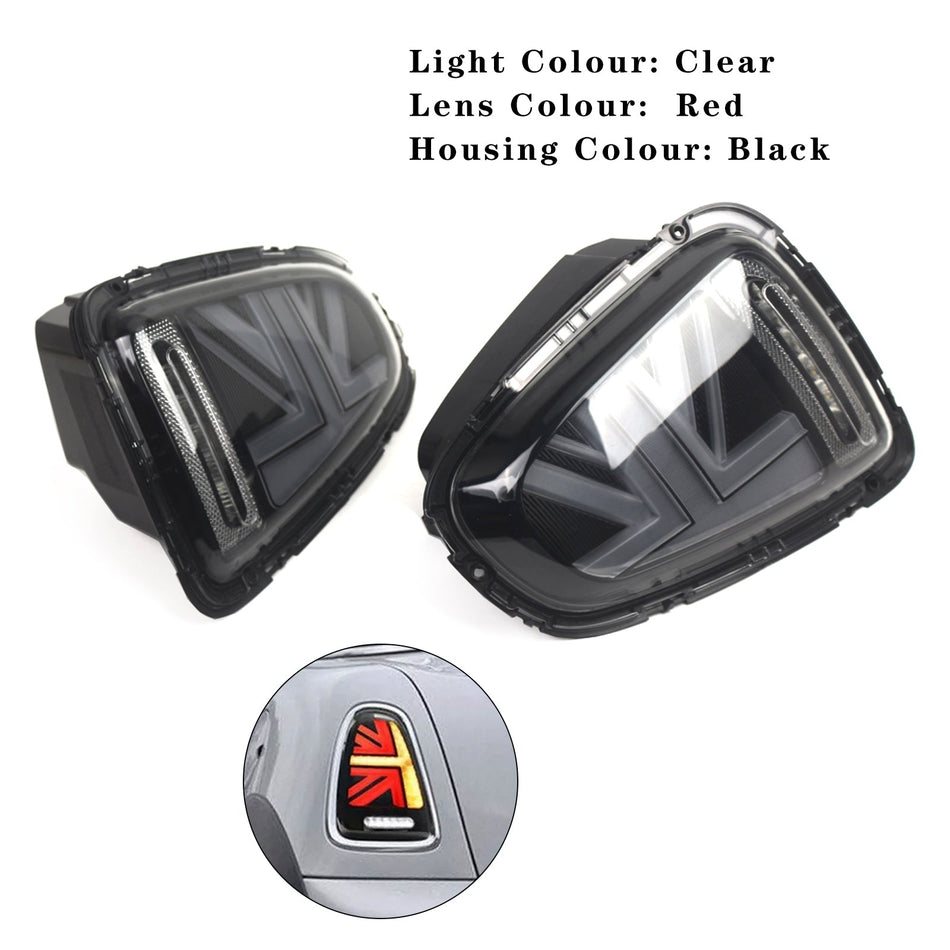 BMW Mini R56 R57 R58 R59 Cooper S 2007-2015用 L&amp;R LEDテールライトランプ グレー