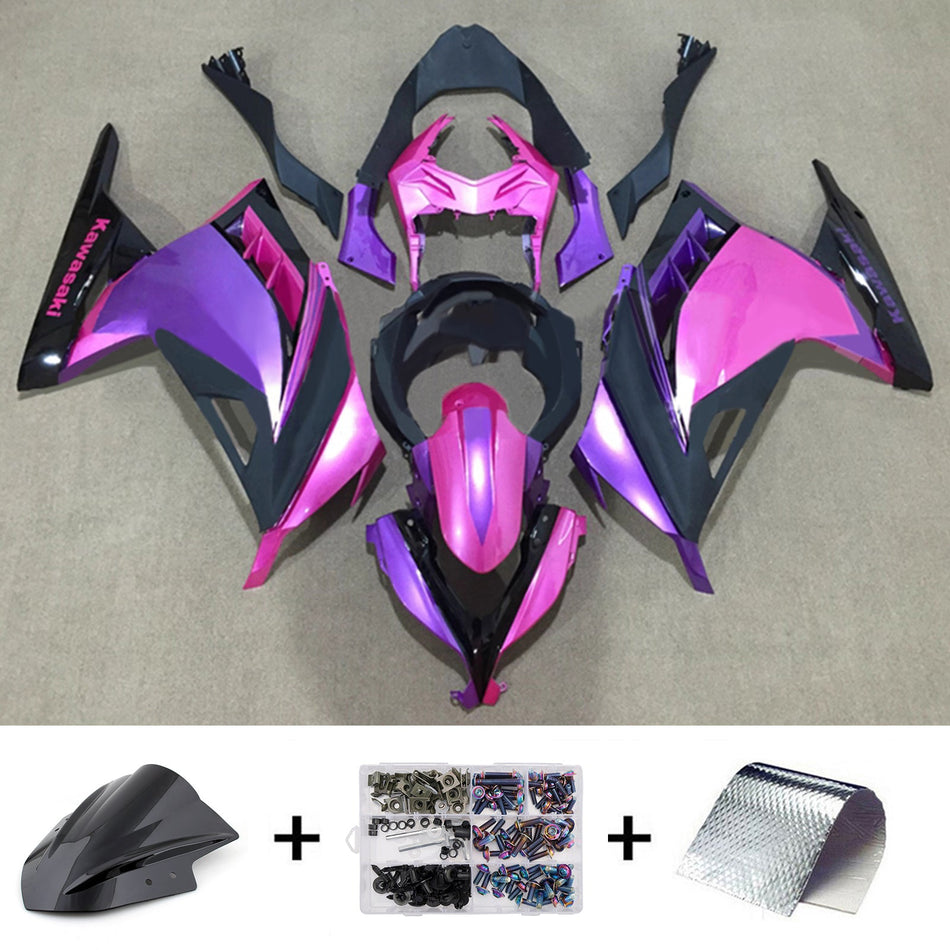 インジェクションフェアリングキット ボディワーク プラスチック ABS カワサキ EX300 Ninja300 2013-2024 に適合