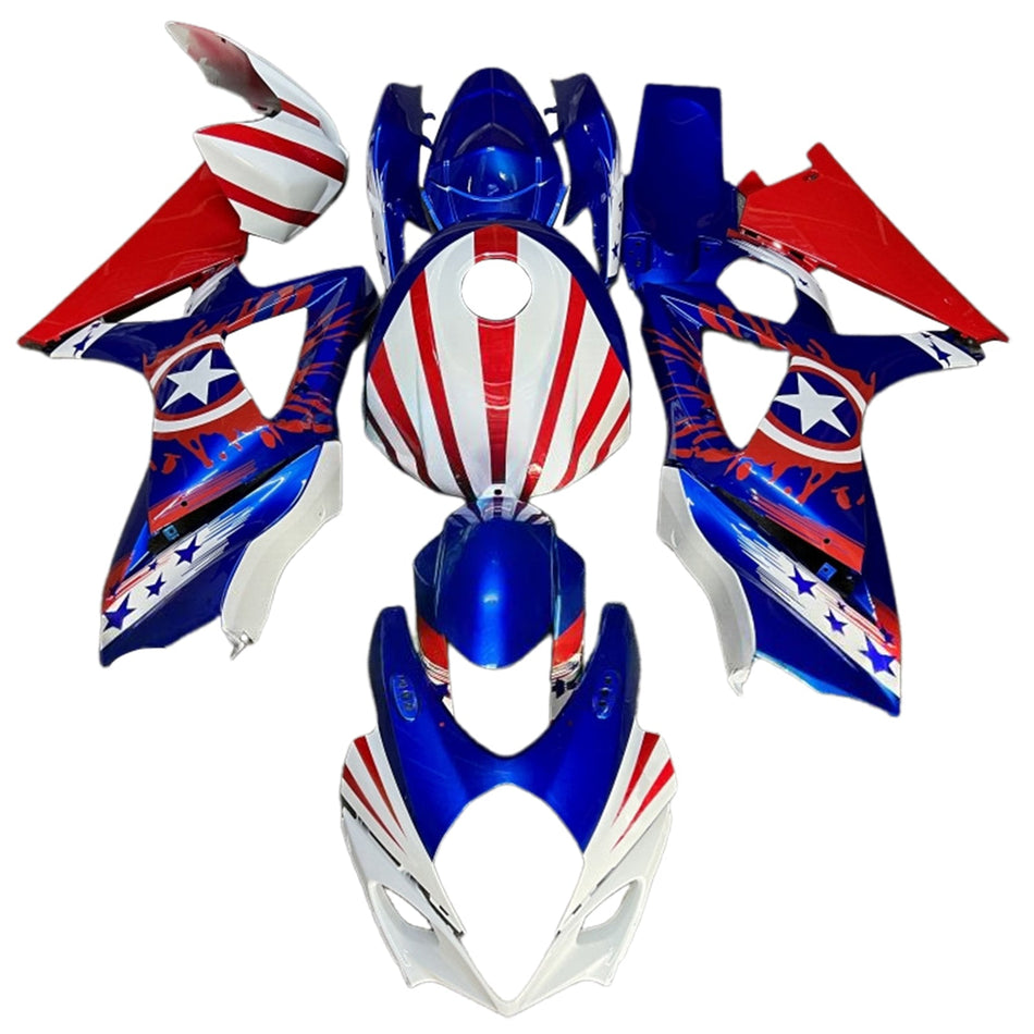スズキ GSXR1000 2007-2008 K7 用 インジェクションフェアリングキット ボディワーク プラスチック ABS