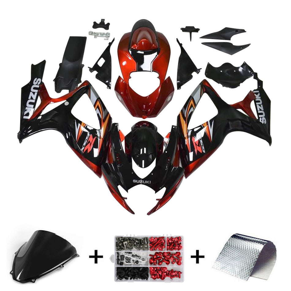 2006-2007 スズキ GSXR 600/750 K6 インジェクションフェアリングキット ボディワーク プラスチック ABS
