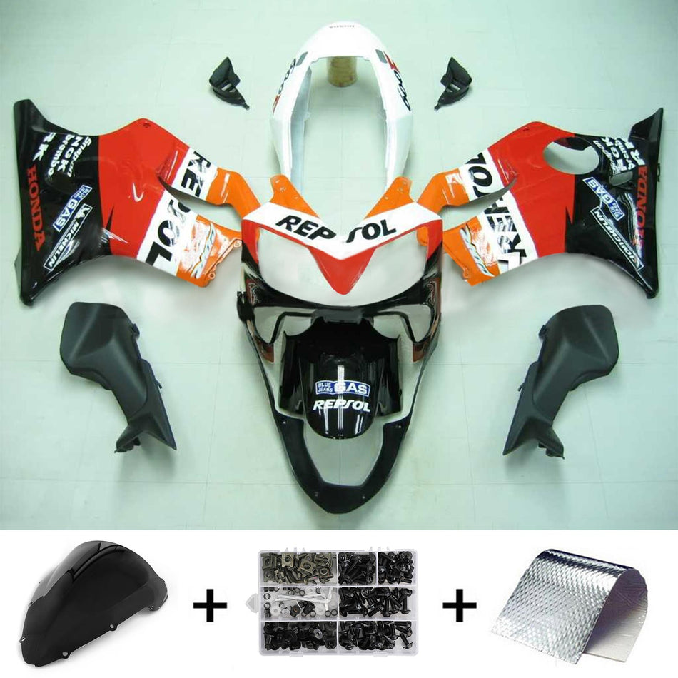 2004-2007 ホンダ CBR600 F4i Amotopart インジェクションフェアリングキット ボディワーク プラスチック ABS #125