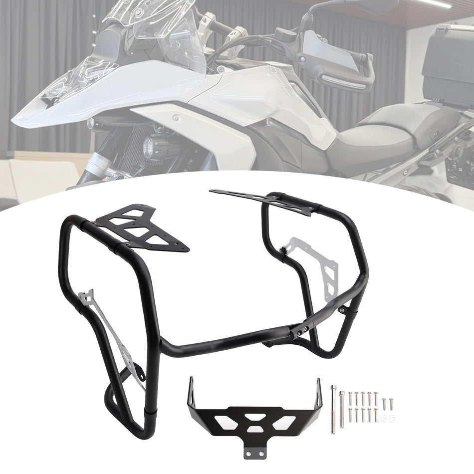 2024-2026年式 BMW R1300Gs用 ブラック クラッシュバー ロワーエンジンガード スチールフレーム アドバンス