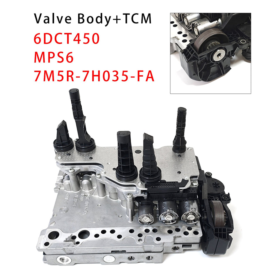 トランスミッションメカトロニックバルブボディ+TCM MPS6 レンジローバー LRX 11-ON 2.0L 2.2L 7M5R-7H035-FA 6DCT450に適合