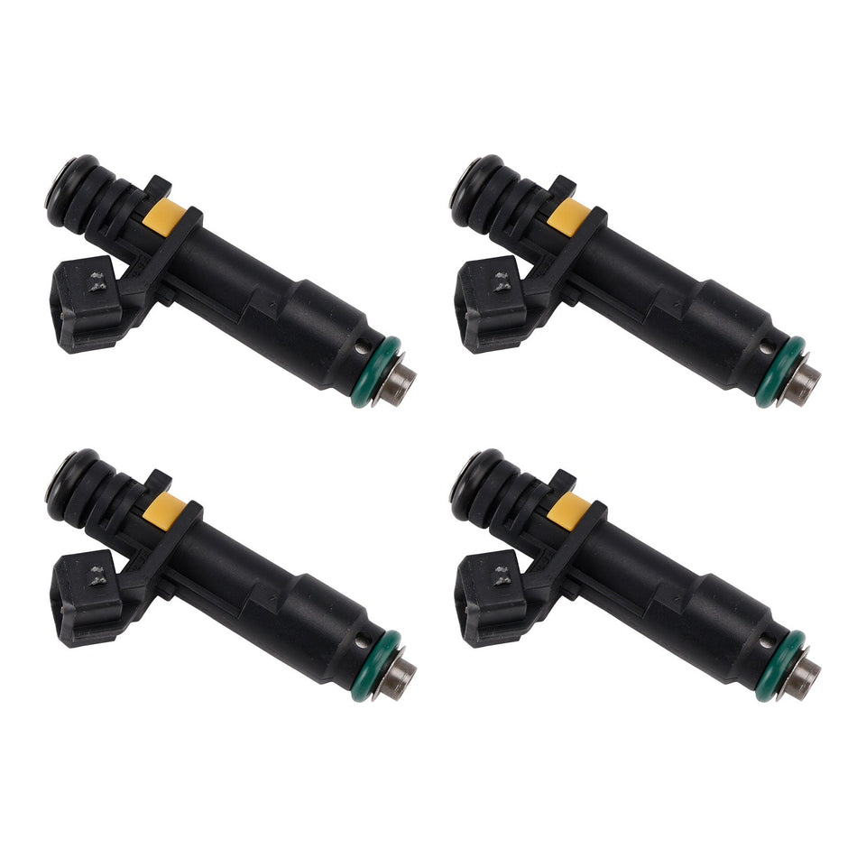 ルノー トゥインゴ II 1.2 8V D7F 2007-2014 用燃料インジェクター 4個セット H8200552714