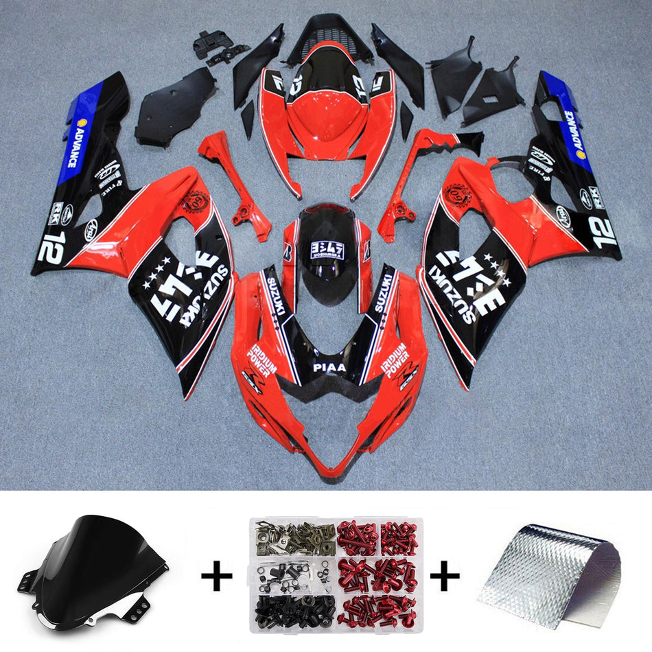 スズキ GSXR1000 2005-2006 K5 用 インジェクションフェアリングキット ボディワーク プラスチック ABS