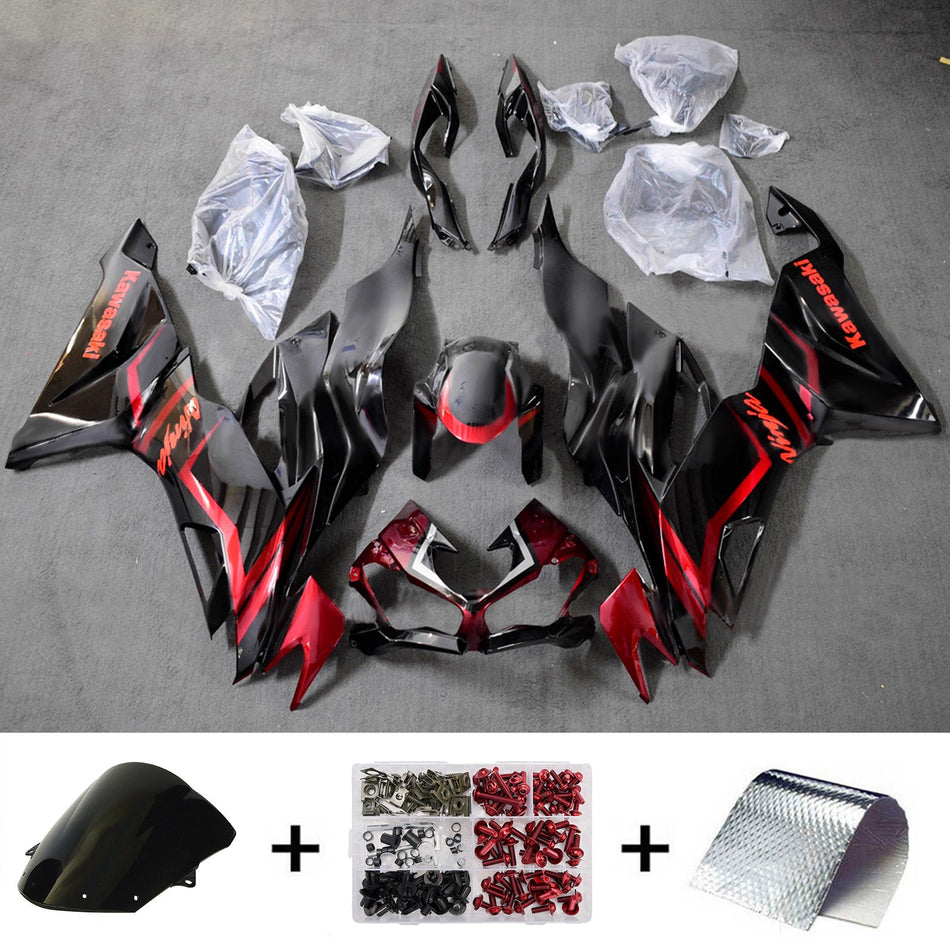 インジェクションフェアリングキット ボディワーク プラスチック ABS カワサキ ZX6R 2019-2023 に適合