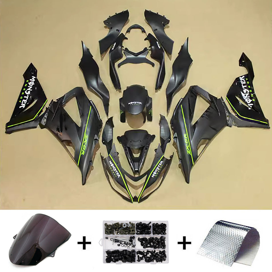 インジェクションフェアリングキット ボディワーク プラスチック ABS カワサキ ZX6R 636 2013-2018 に適合