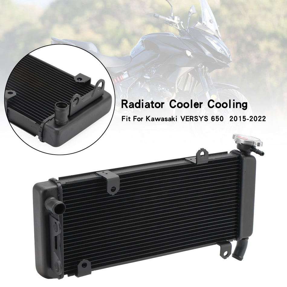 カワサキ VERSYS 650 2015-2022 アルミラジエーター冷却エンジンクーラー