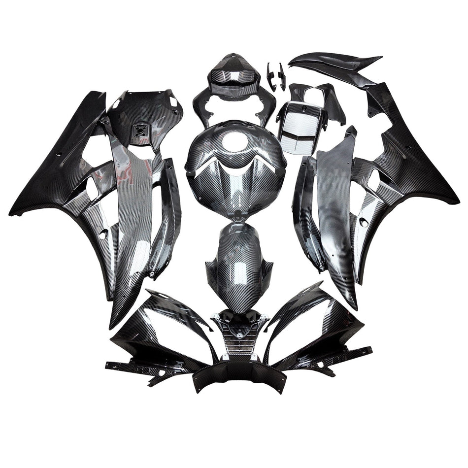 インジェクションフェアリングキット ボディワーク プラスチック ABS ヤマハ YZFR6 YZF-R6 2006-2007用