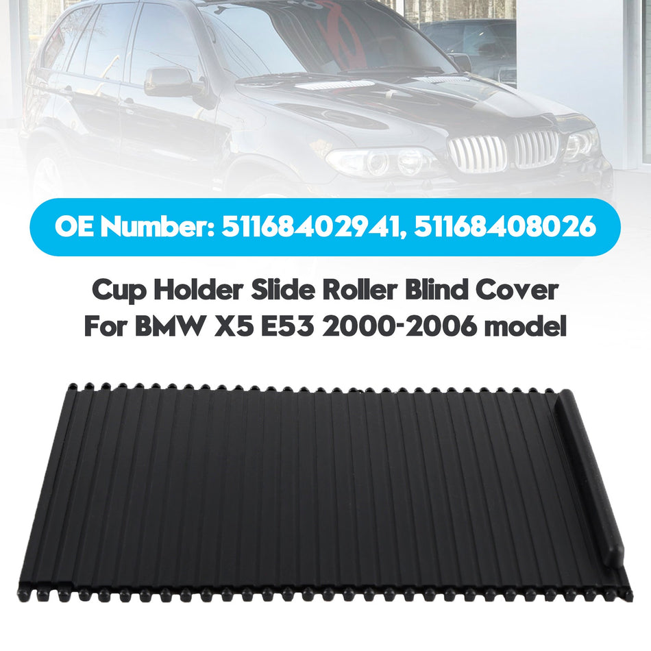 2000-2006 BMW X5 E53 センターコンソール カップホルダー ローラーカバー 51168408026