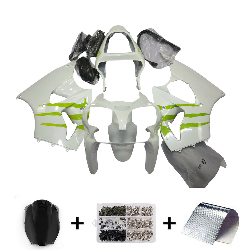 カワサキ ZX6R 636 2000-2002 ZZR600 2005-2008 用インジェクションフェアリングキット ボディワーク