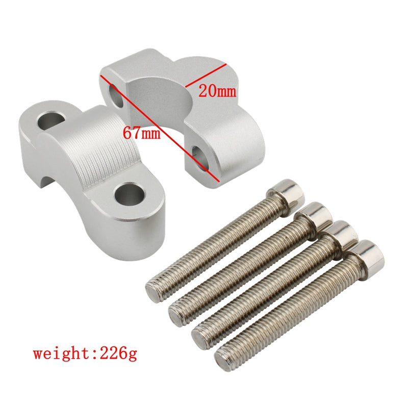 CNC ハンドルバークランプライザー 20mm ライズ BMW S1000XR S 1000 XR 2020 2021 に適合