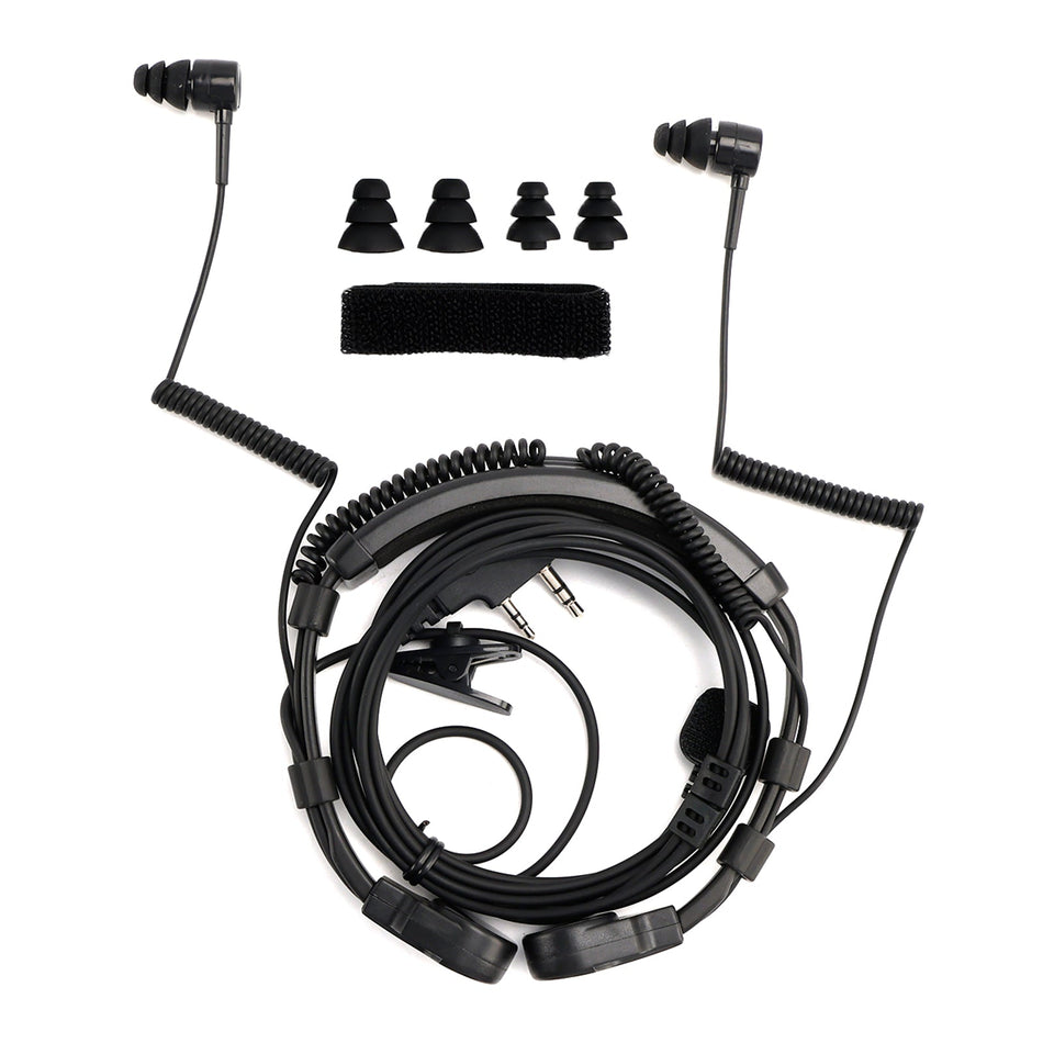 K-Head 伸縮式喉振動マイクヘッドセット（TK-208、TK-220、TH-D7、TH-F6対応）