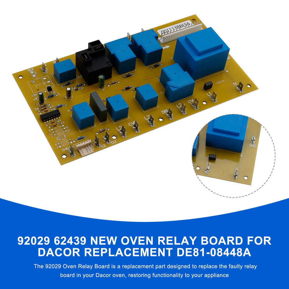 92028 オーブンリレーボード Dacor 交換用 DE81-09179A