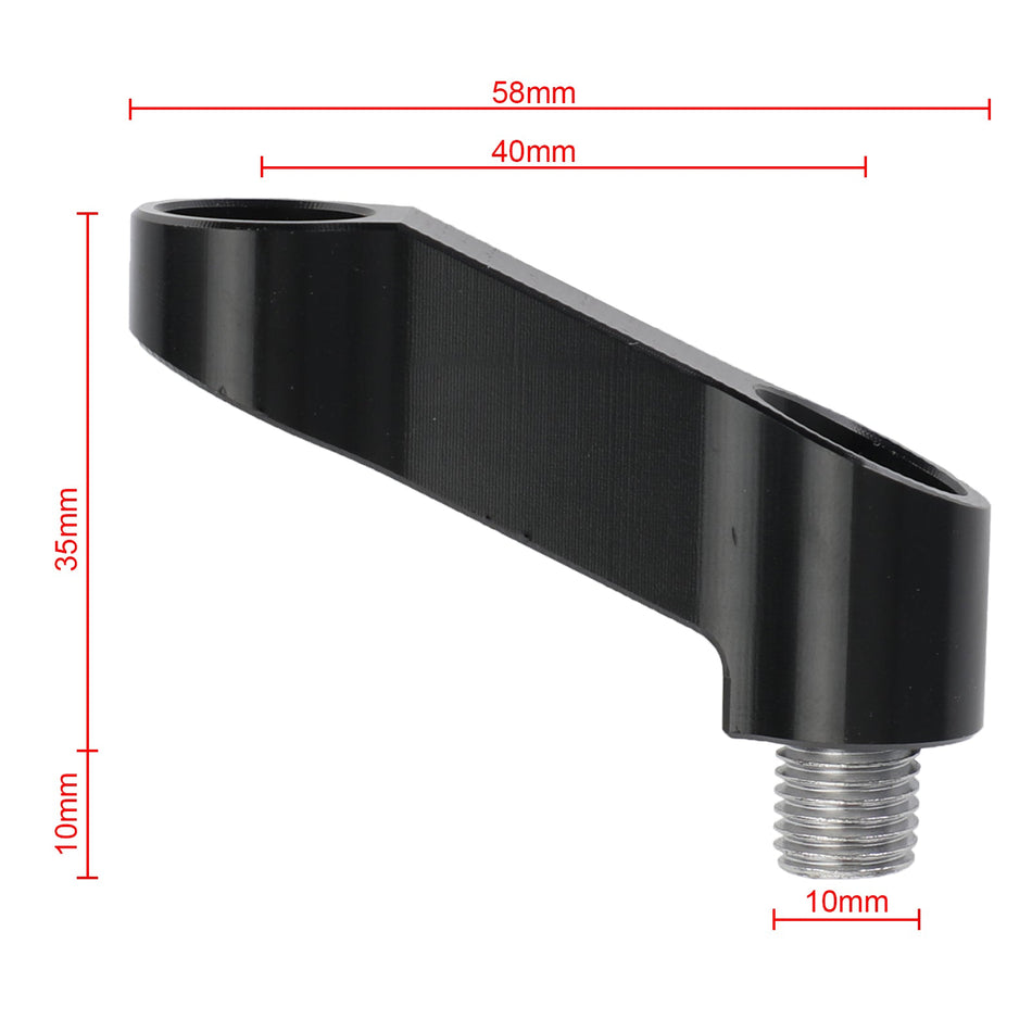 10mm オートバイミラーライザーエクステンダー延長アダプター ヤマハ用 汎用